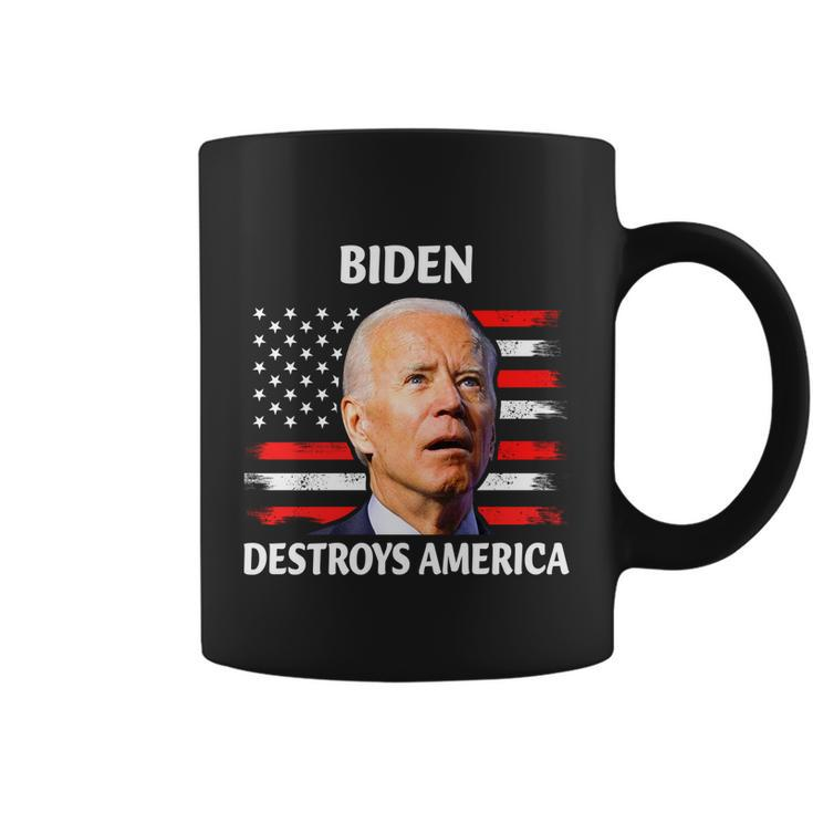 Biden Destroy American Joe Biden Confused Funny 4Th Of July Coffee Mug