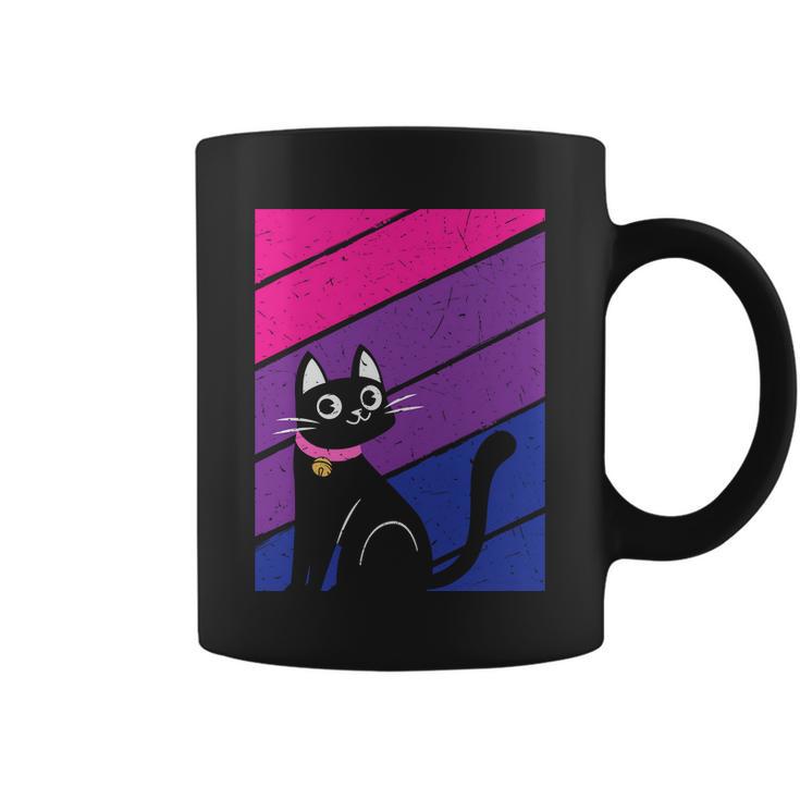 Black Cat Bisexual Pride Lgbt Pride Month Coffee Mug