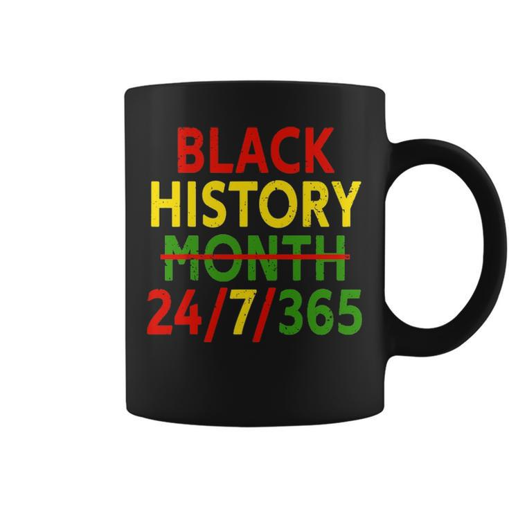 Black History Month 24 7 365 African Melanin Black Coffee Mug