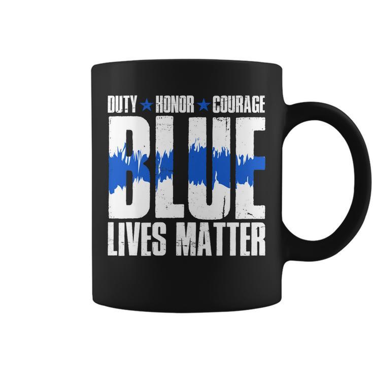 Blue Lives Matter Tshirt Coffee Mug