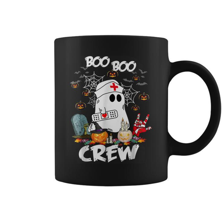 Boo Boo Crew Ghost Nurse Retro Halloween 2022 Nursing Rn  Coffee Mug