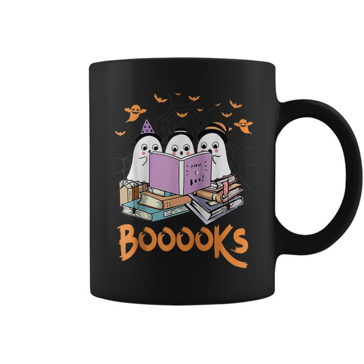 Boo Read Books Library Funny Booooks Ghost Halloween Gifts  Coffee Mug