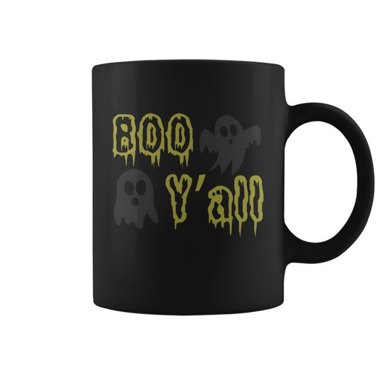 Boo Yall Ghost Boo Halloween Quote Coffee Mug