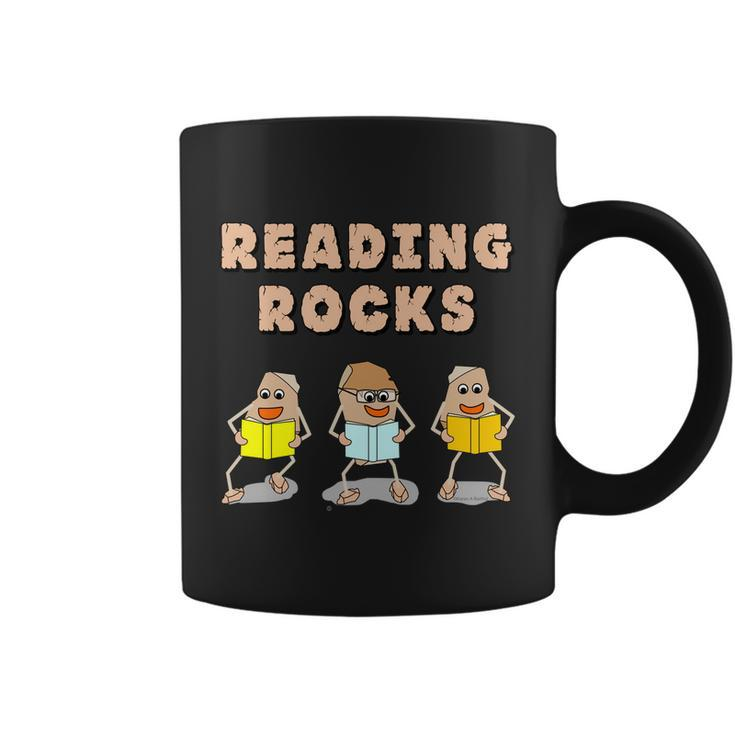 Book Reading Rocks Funny Literacy Funny Gift Coffee Mug