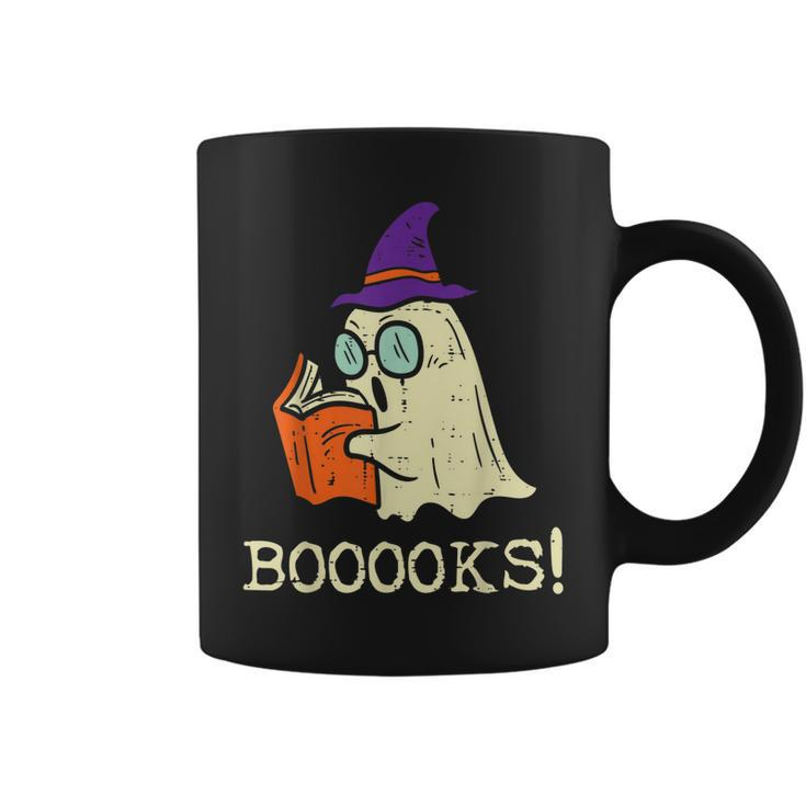 Books Ghost Boo Funny Reading Halloween Teacher Librarian  Coffee Mug