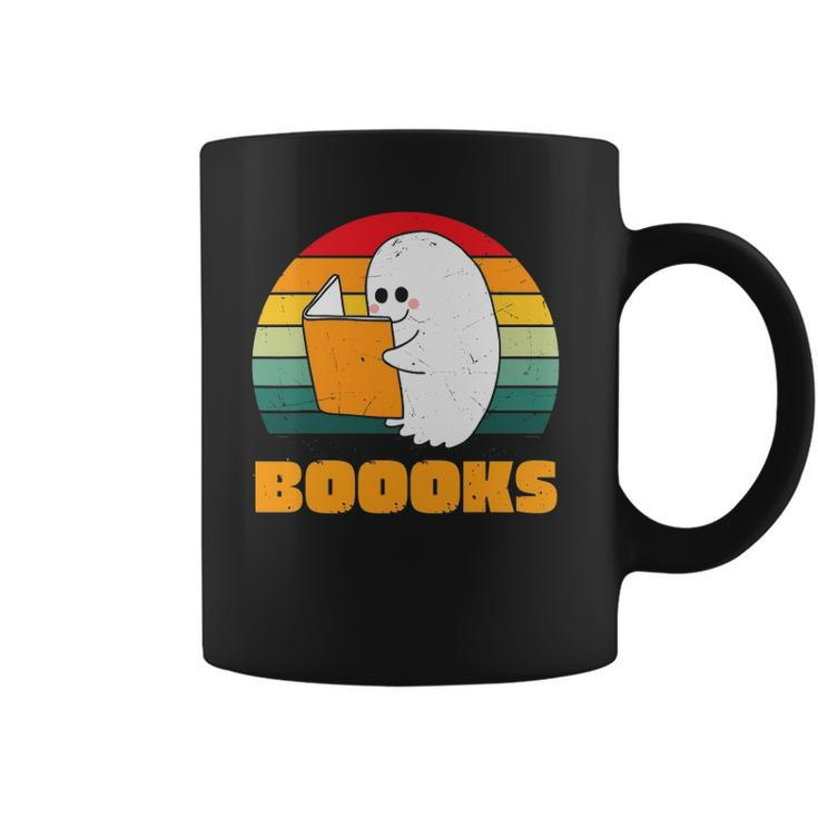 Boooks Ghost Funny Librarian Book Lovers Halloween Costume Coffee Mug