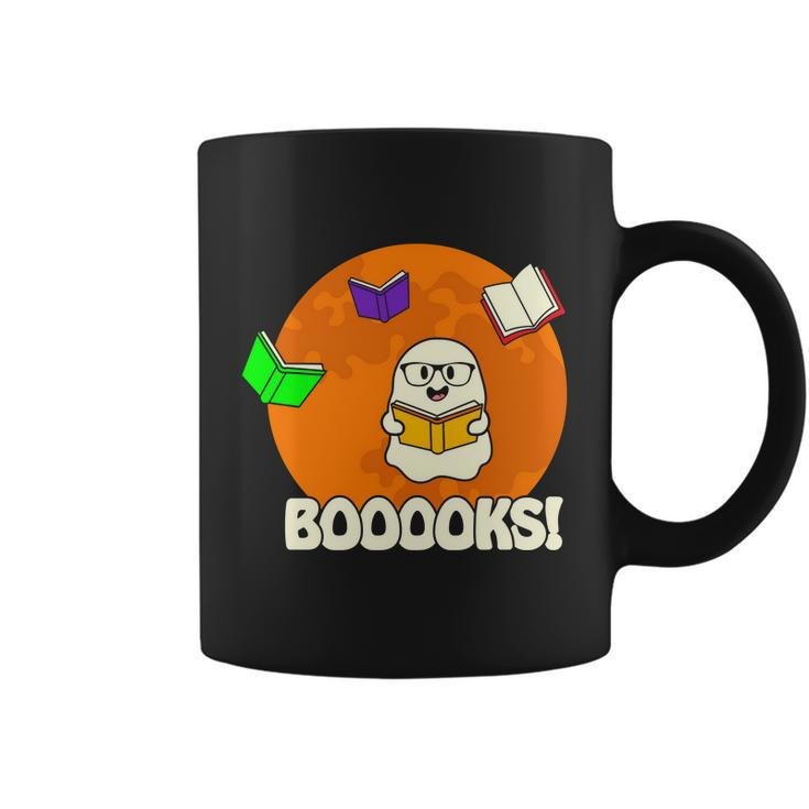 Booooks Ghost Boo Halloween Quote Coffee Mug