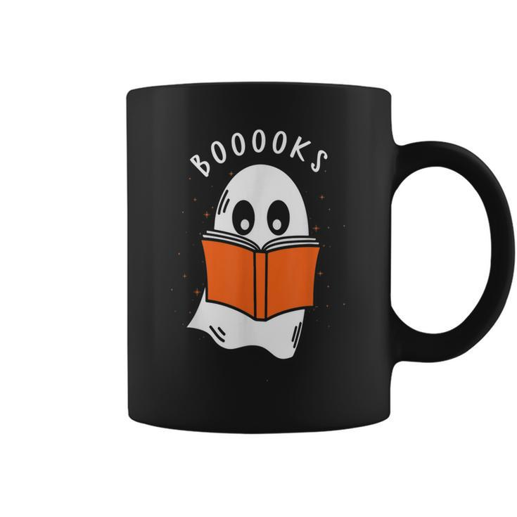 Booooks Ghost Books Halloween Teacher Funny Teacher  Coffee Mug