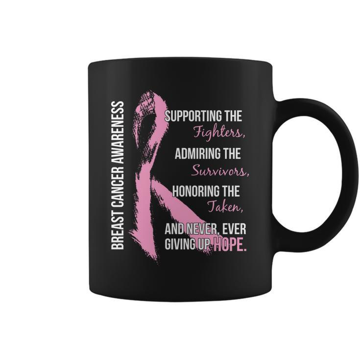Breast Cancer Awareness Never Give Up Hope Coffee Mug