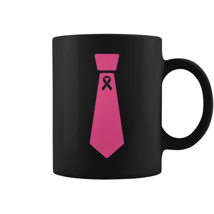 Breast Cancer Awareness Ribbon Tie Coffee Mug