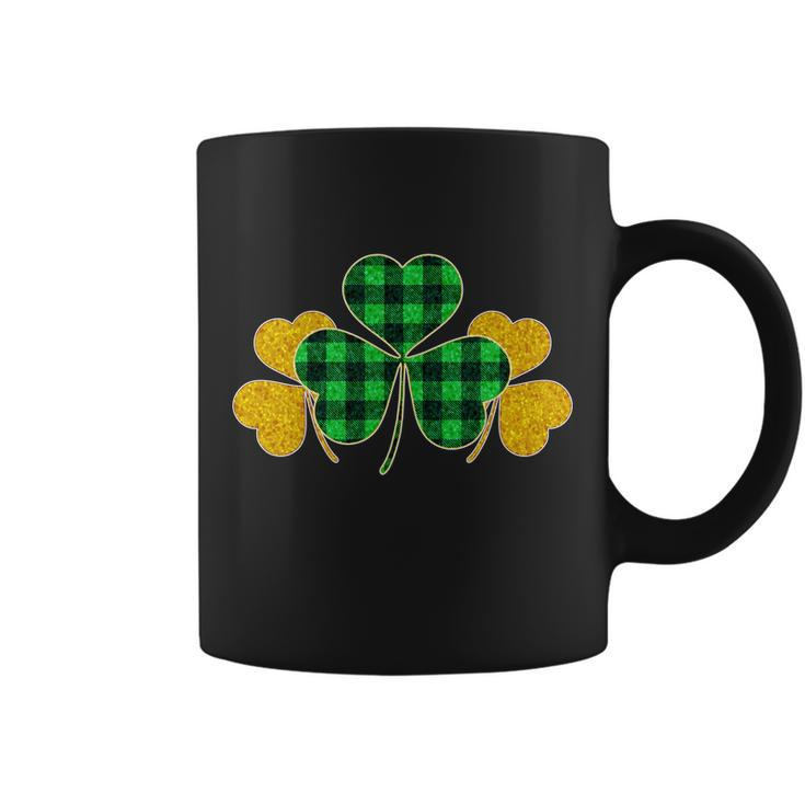 Buffalo Shamrock Plaid Irish Clovers Graphic Design Printed Casual Daily Basic Coffee Mug