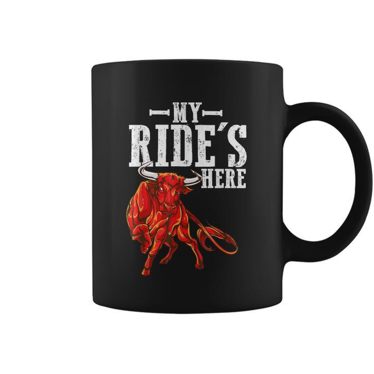 Bull Riding Pbr Rodeo Bull Riders For Western Ranch Cowboys Coffee Mug