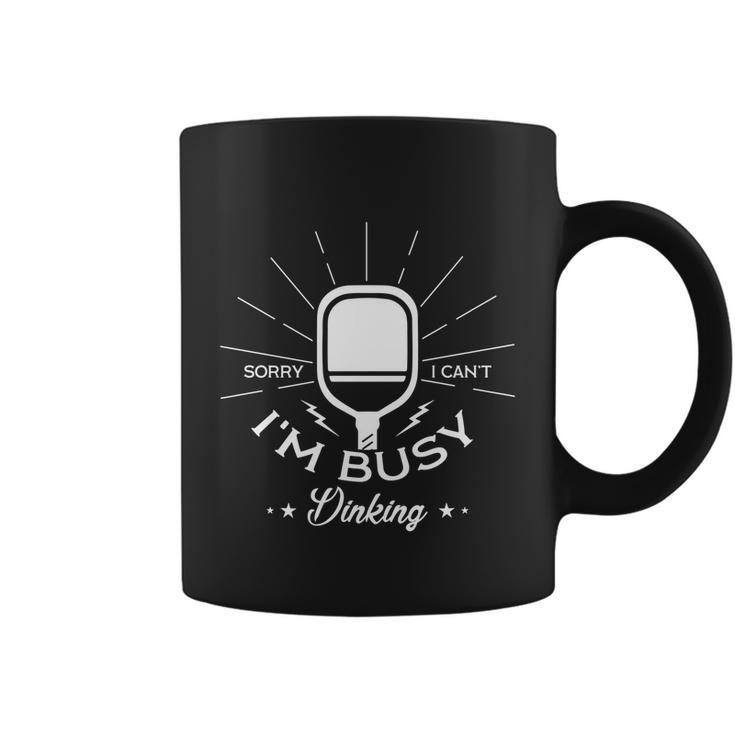 Busy Dinking Funny Pickleball Player Gift Coffee Mug