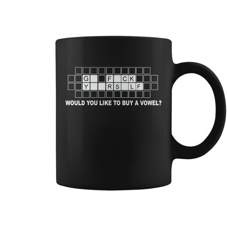 Buy A Vowel Go Fuck Yourself Funny Tshirt Coffee Mug