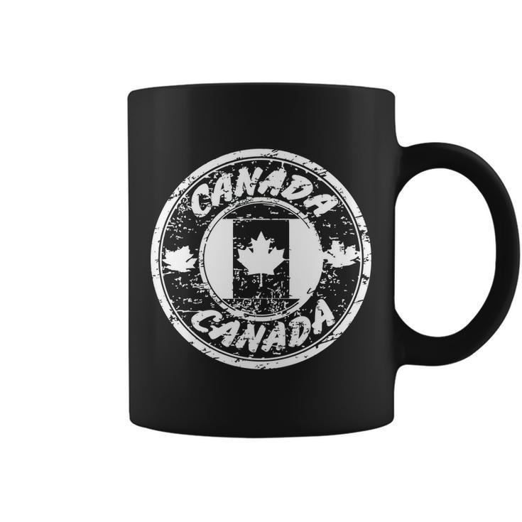 Canada Retro Circle Tshirt Coffee Mug