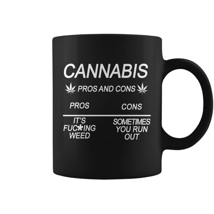 Cannabis Pros And Cons Weed Coffee Mug