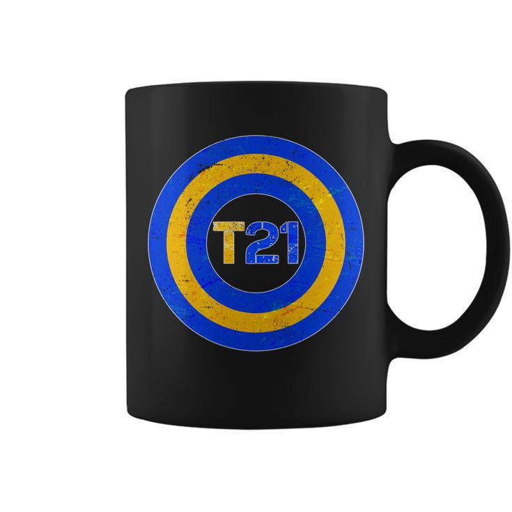 Captain T21 Shield - Down Syndrome Awareness Coffee Mug