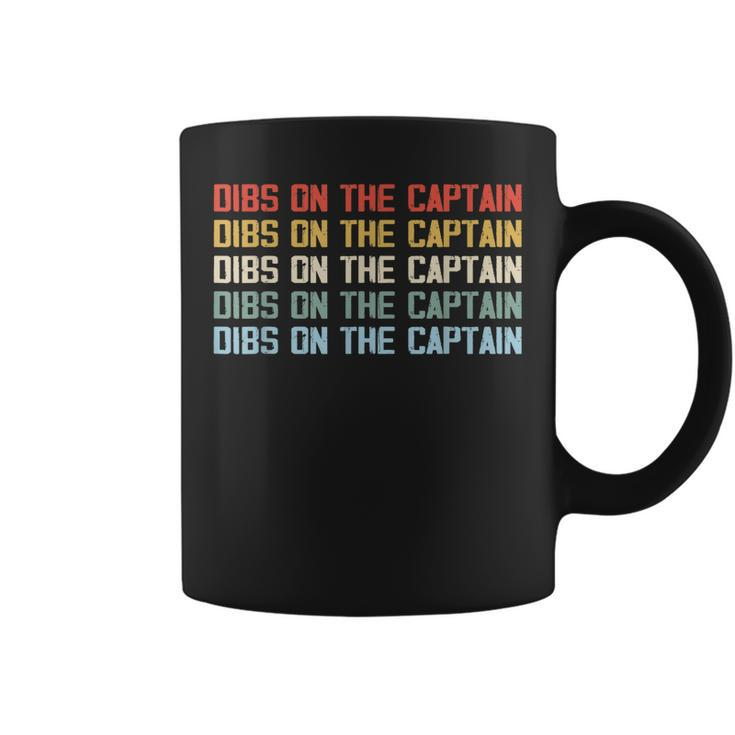Captains Wife Dibs On The Captain Funny Boating Quote  Coffee Mug