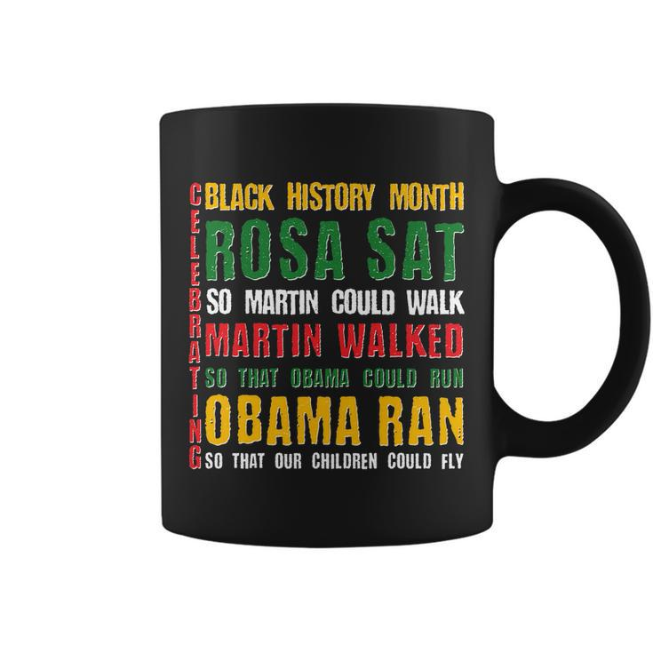 Celebrating Black History Month Rosa Martin Obama Coffee Mug