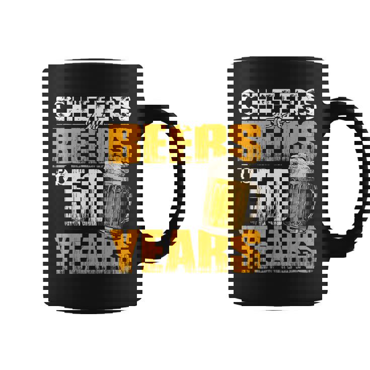 Cheers And Beers To 50 Years Old Birthday Funny Drinking  Coffee Mug