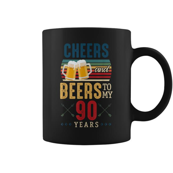 Cheers And Beers To My 90 Years 90Th Birthday  Coffee Mug