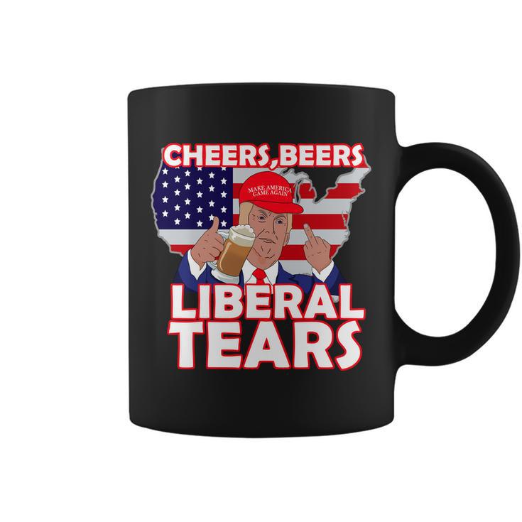 Cheers Beers Liberal Tears Pro Trump Coffee Mug