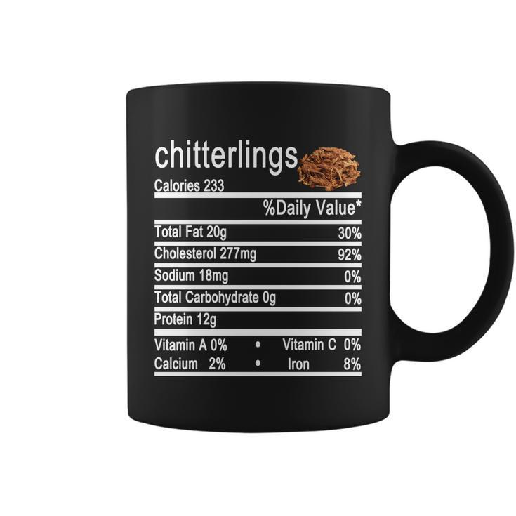 Chitterlings Nutrition Facts Label Coffee Mug