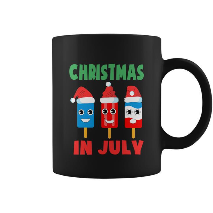 Christmas In July Ice Pops In Santa Hat Kids Toddler Cute Graphic Design Printed Casual Daily Basic Coffee Mug