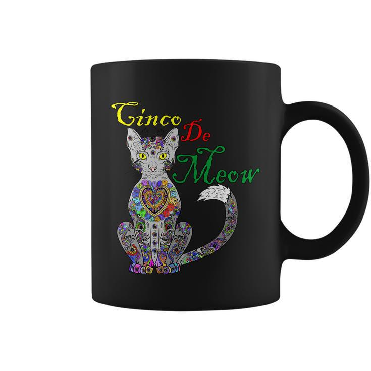 Cinco De Meow Funny Mexican Cat Coffee Mug