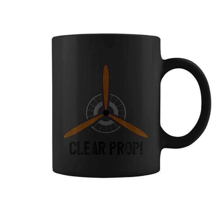Clear Prop Aviation Airplane Pilot Propeller Coffee Mug