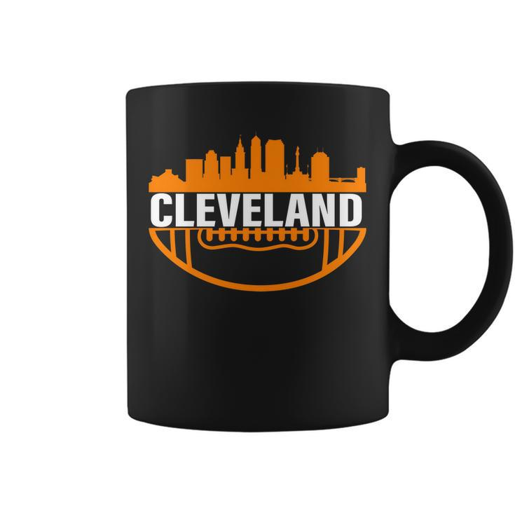 Cleveland Football Skyline City Logo Coffee Mug