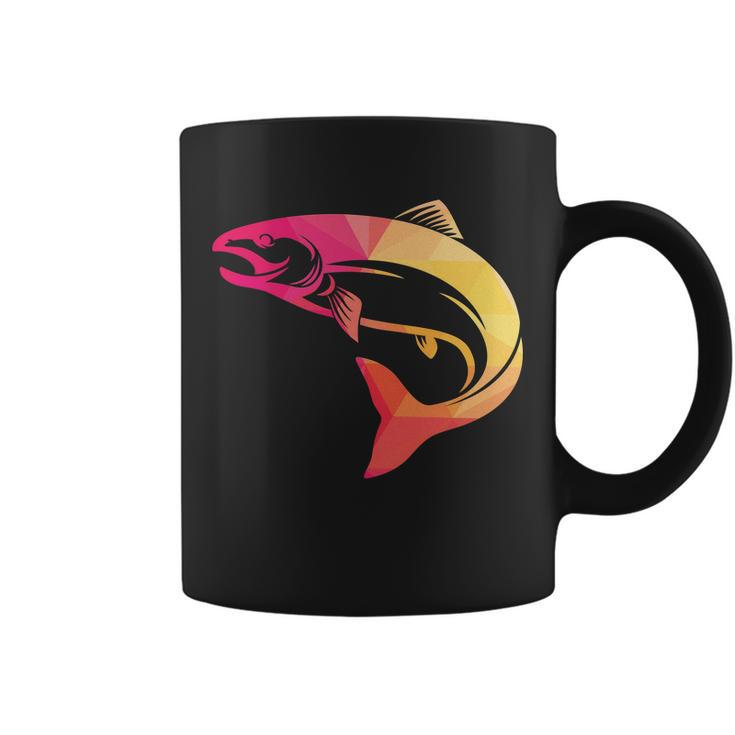Colorful Geometric Fish Coffee Mug