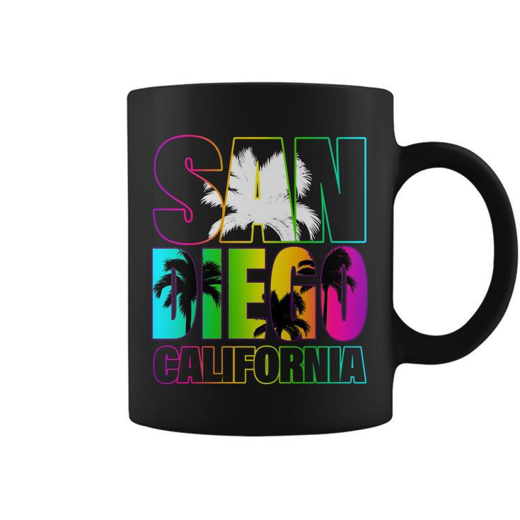 Colorful San Diego California Tshirt Coffee Mug