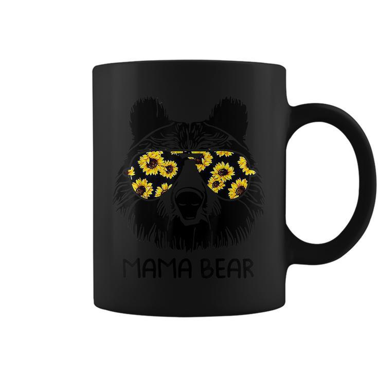 Colorful Sunflower Mama Bear Mother Bear Lover  Coffee Mug
