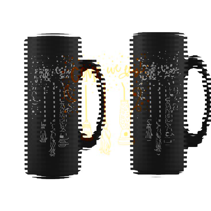 Come We Fly Witch Mop Broom Vacuum Flying Halloween Night  Coffee Mug