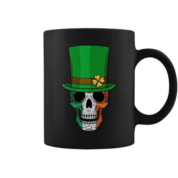 Cool St Patricks Day Irish Skull Tshirt Coffee Mug