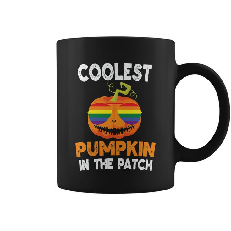 Coolest Pumpkin In The Patch Lgbt Gay Pride Lesbian Bisexual Ally Quote Coffee Mug