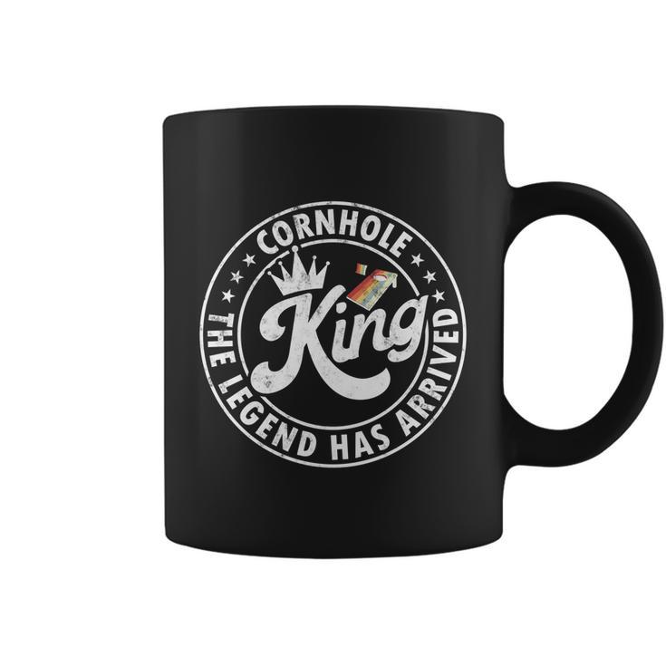 Cornhole King The Legend Has Arrived Funny Cornhole Player Funny Gift Coffee Mug