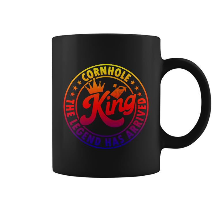 Cornhole King The Legend Has Arrived Funny Cornhole Player Meaningful Gift Coffee Mug