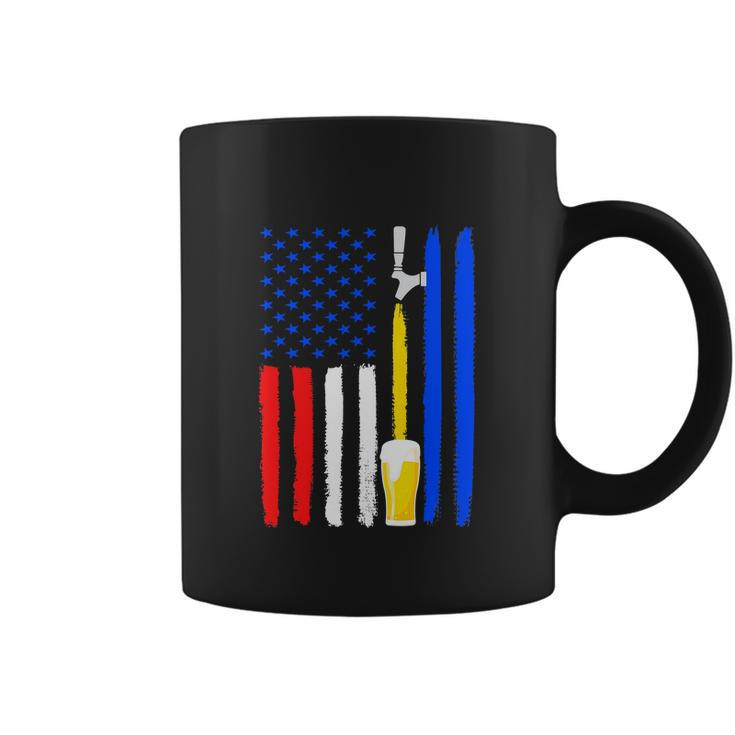Craft Beer American Flag Usa Patriotic Funny 4Th Of July Coffee Mug