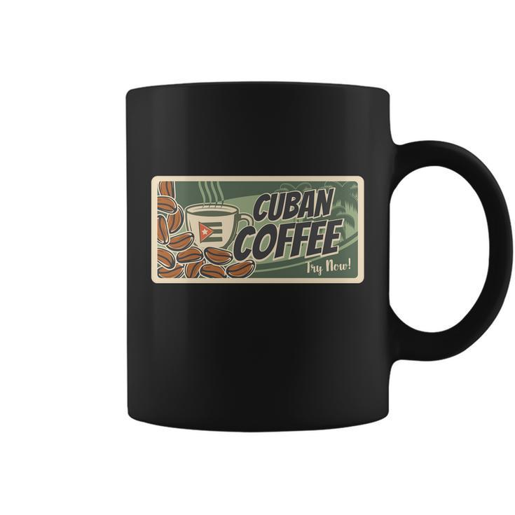 Cuba Travel Retro Banner Cuban Coffee Coffee Mug