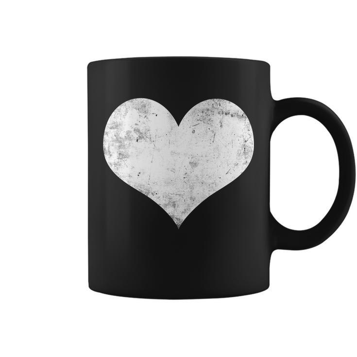 Cute Heart Valentines Day Vintage Distressed Coffee Mug