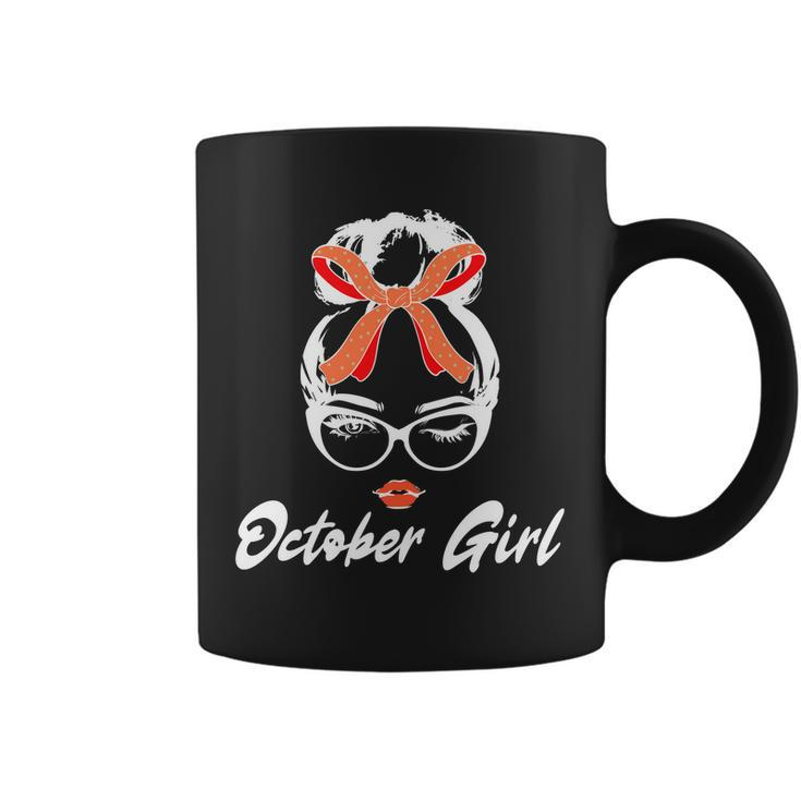 Cute October Girl Birthday Coffee Mug