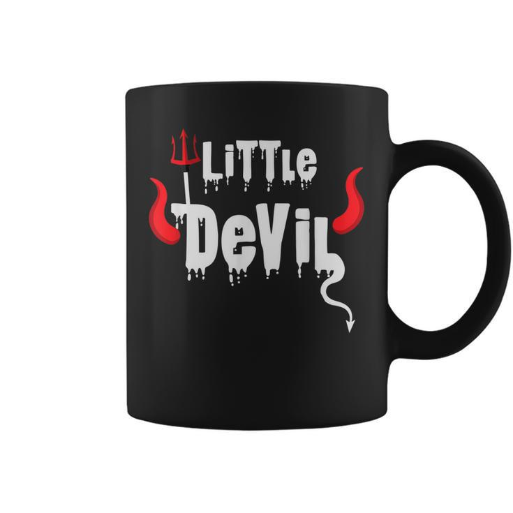 Cute Toddler Kids Little Devil Halloween Trick Or Treat  Coffee Mug
