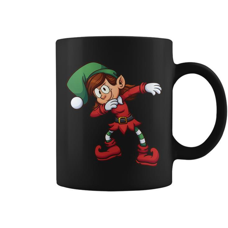 Dabbing Elf Cute Funny Christmas Tshirt Coffee Mug