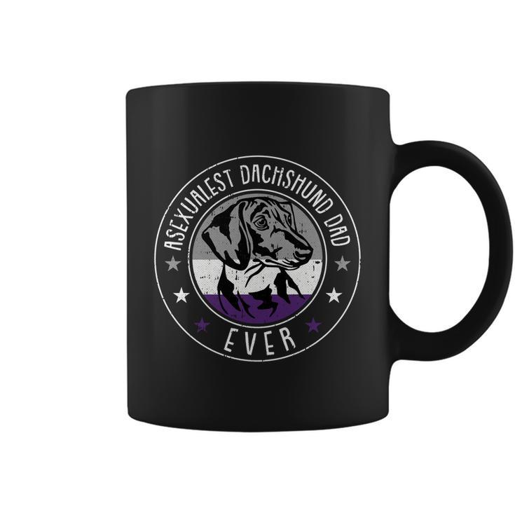 Dachshund Dad Lgbtgreat Giftq Asexual Ace Pride Doxie Dog Lover Ally Gift Coffee Mug