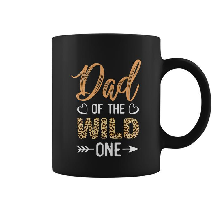 Dad Of The Wild One Toddler 1St Birthday Leopard Dad Boy Coffee Mug