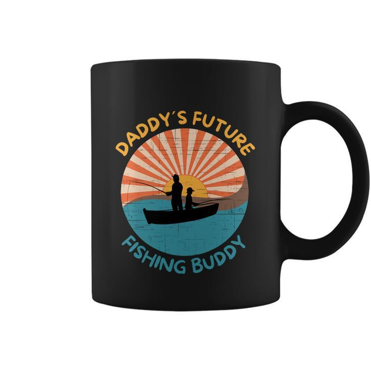 Daddys Future Fishing Buddy Quote Fathers Day Fishing Gift Graphic Design Printed Casual Daily Basic Coffee Mug