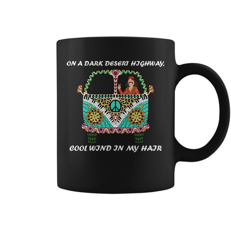 Dark Desert Highway Funny Hippie Coffee Mug