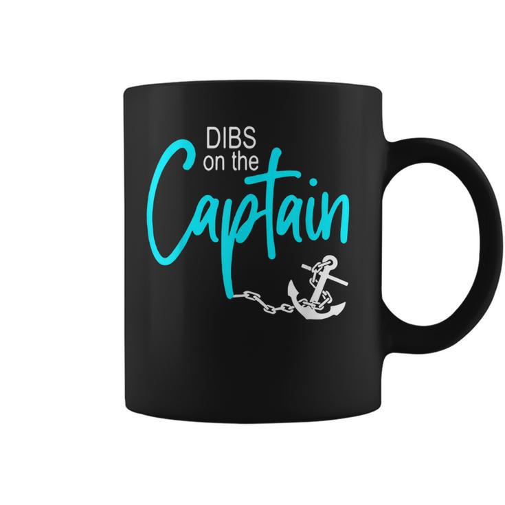 Dibs On The Captain Fire Captain Wife Girlfriend Sailing  Coffee Mug
